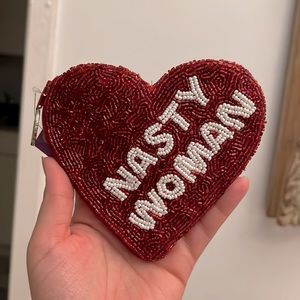 Heart shaped coin purse NWT
